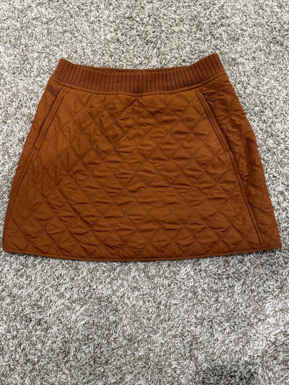 Prana Quilted Rust Orange Skirt